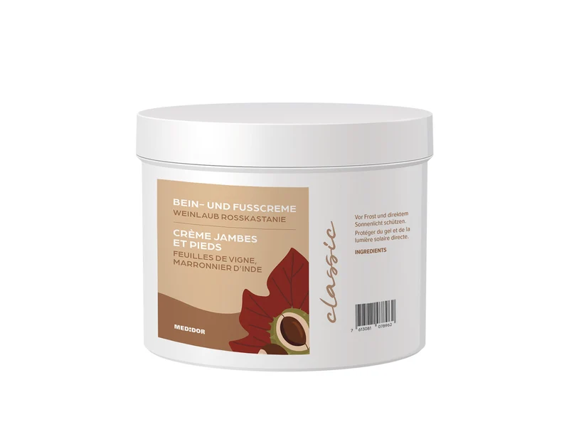MEDiDOR Massagecrème Weinlaub Rosskastanie, 250 ml