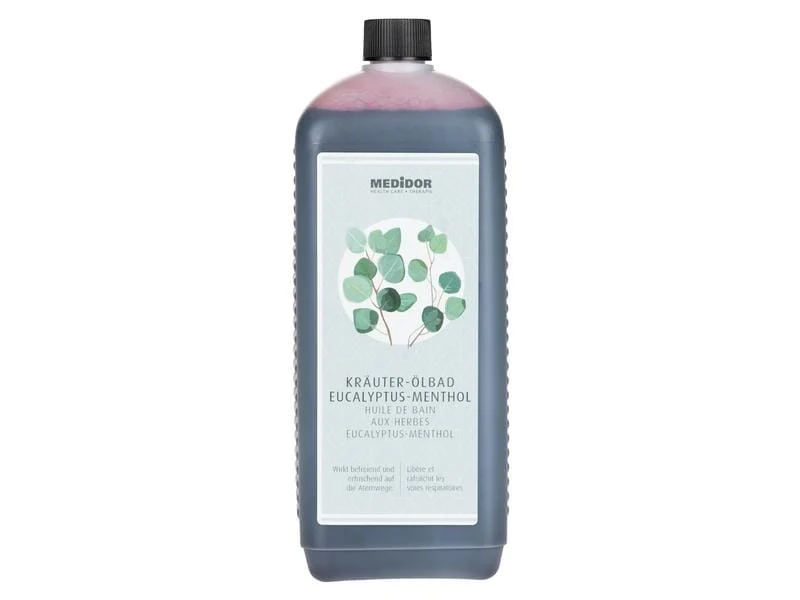 MEDiDOR Kräuterölbad Eucalyptus-Menthol, 1 Liter