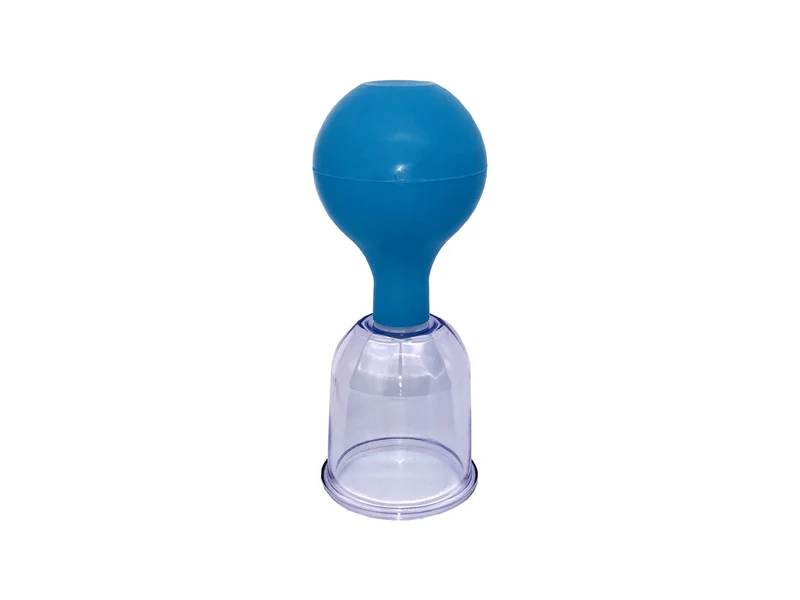 Diverse Schröpfglas aus Acrylglas, Ø 3.6 cm, mit Saugball