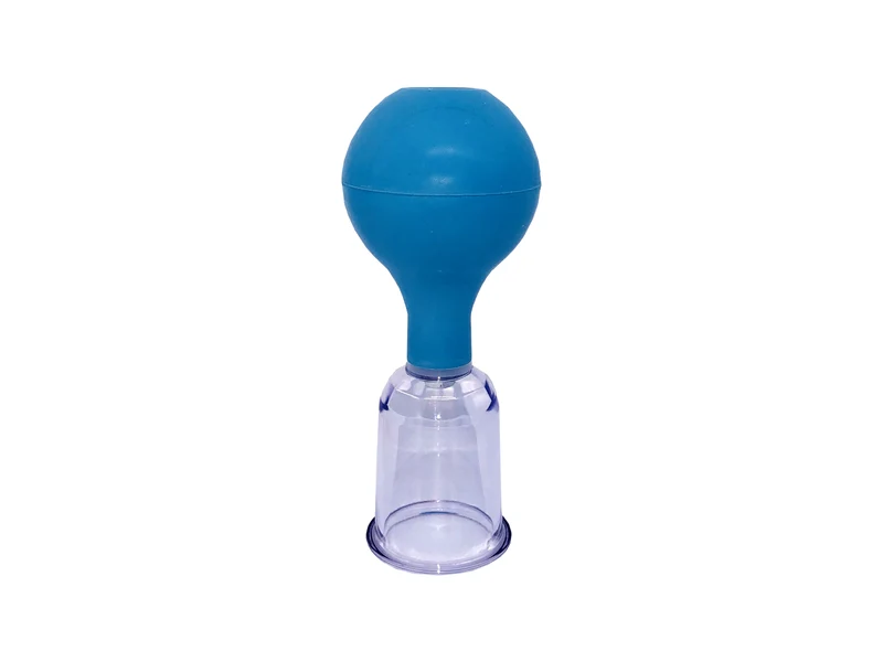 Diverse Schröpfglas aus Acrylglas, Ø 2.6 cm, mit Saugball