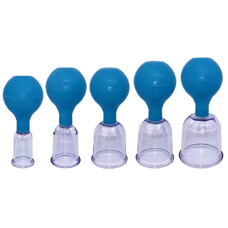 Diverse Schröpfglas aus Acrylglas, Ø 2.6 cm, mit Saugball