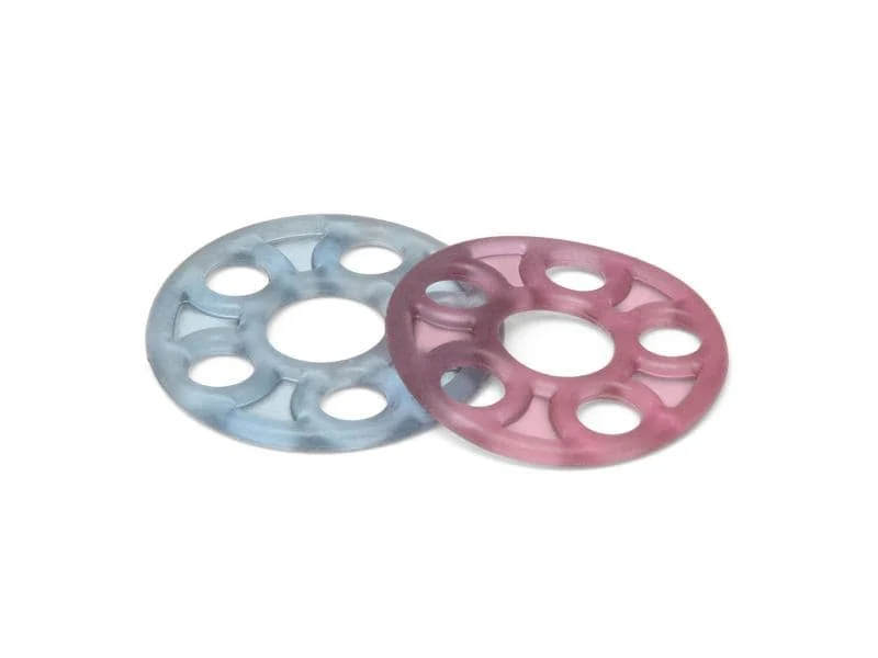 SISSEL Finger Exerciser Set, 4 Stück, 2 blau (extra-soft) und 2 pink (soft)
