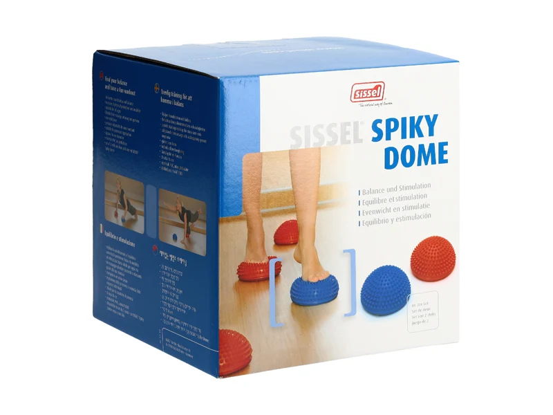 SISSEL Spiky Dome rot und blau 2 Stück