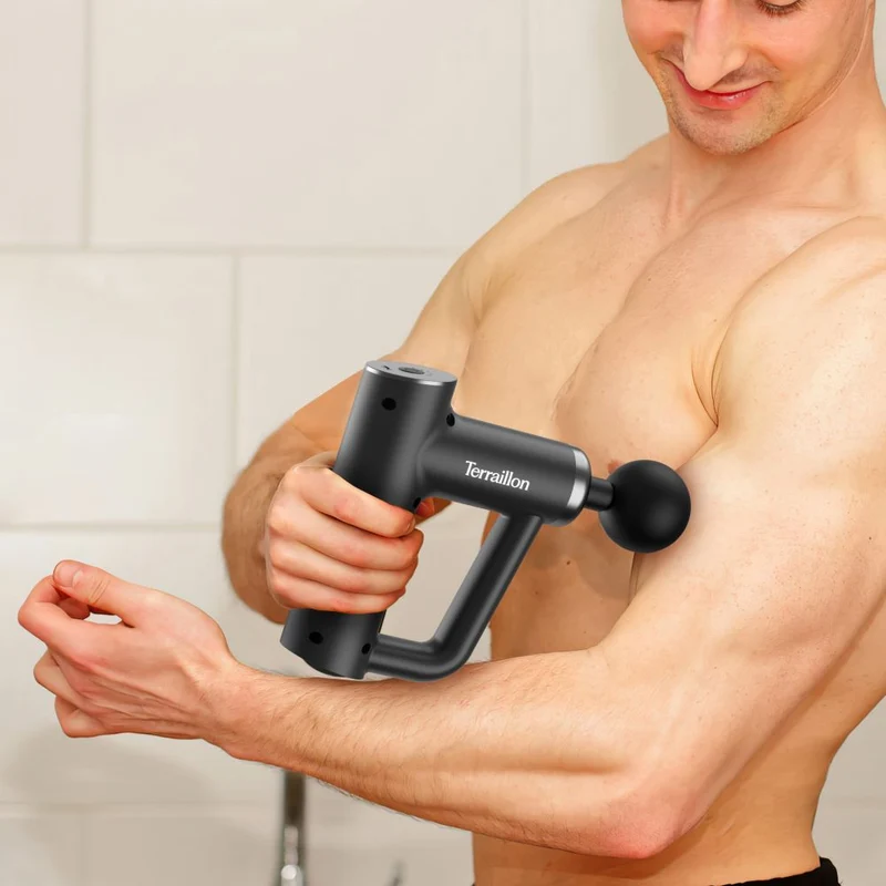 FITNESS MASSAGER Noir - Pistolet de massage multizones