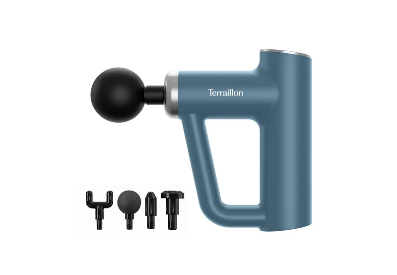 FITNESS MASSAGER Bleu - Pistolet de massage multizones