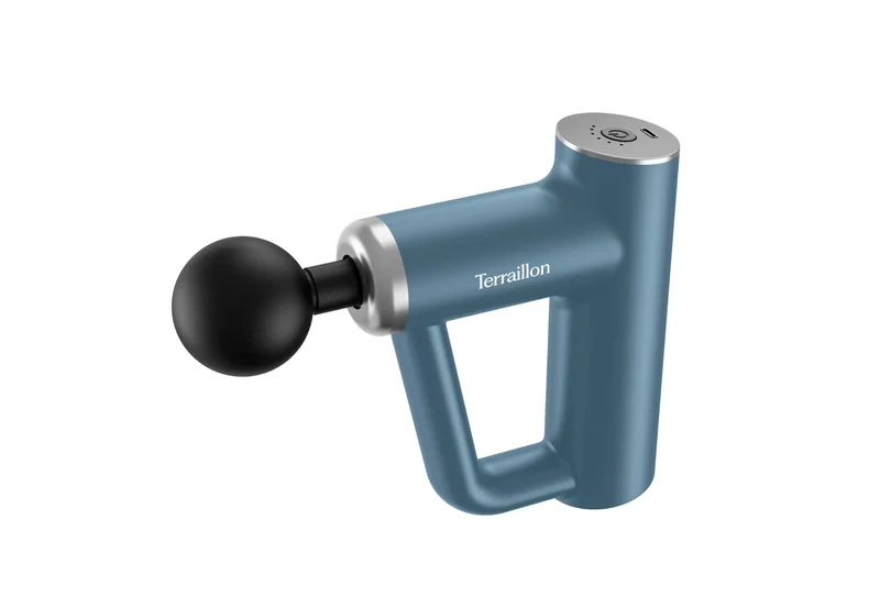 FITNESS MASSAGER Bleu - Pistolet de massage multizones