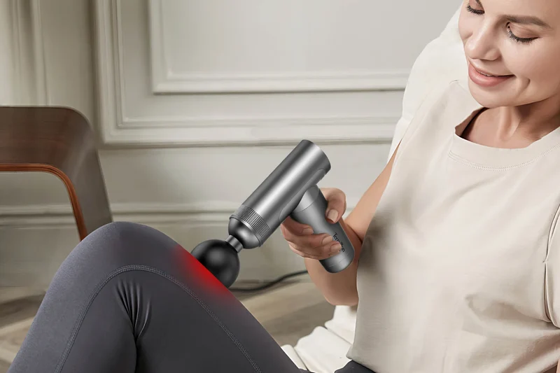 MUSCLE MASSAGER - Pistolet de massage avec embout chauffant