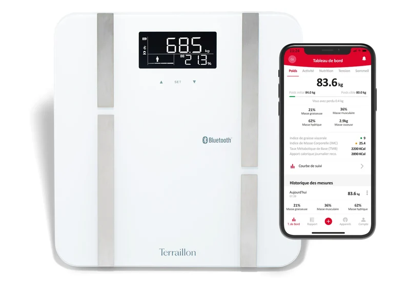 X-LINE CONNECT - Pèse-personne connecté BLUETOOTH