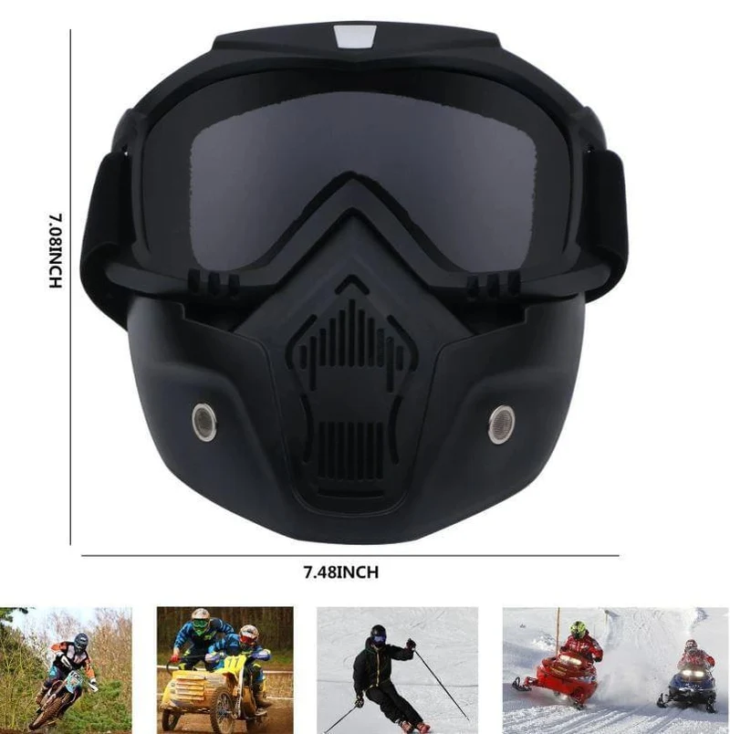 Masque de Lunettes de Moto