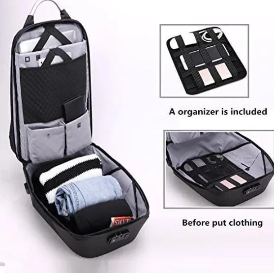 Sac à Dos Portable avec USB - Antivol