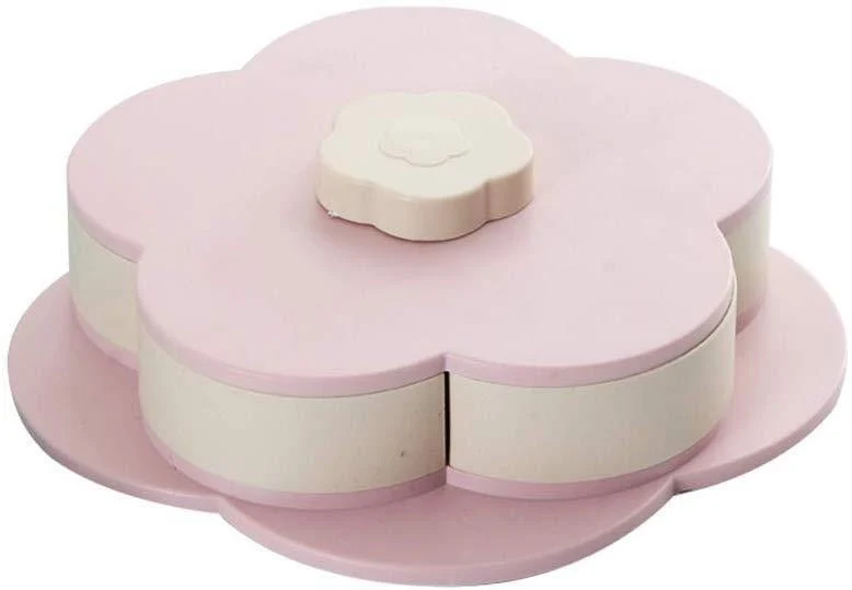 Delisouls Flower Rotating Candy Box, Snack Box