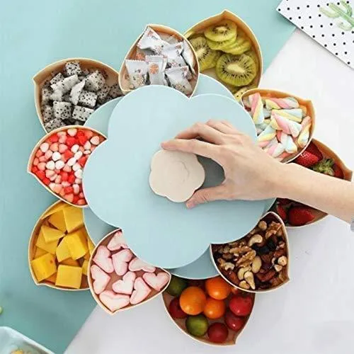 Delisouls Flower Rotating Candy Box, Snack Box
