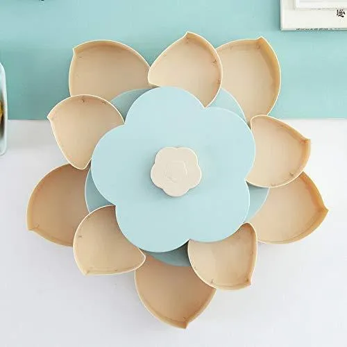 Delisouls Flower Rotating Candy Box, Snack Box