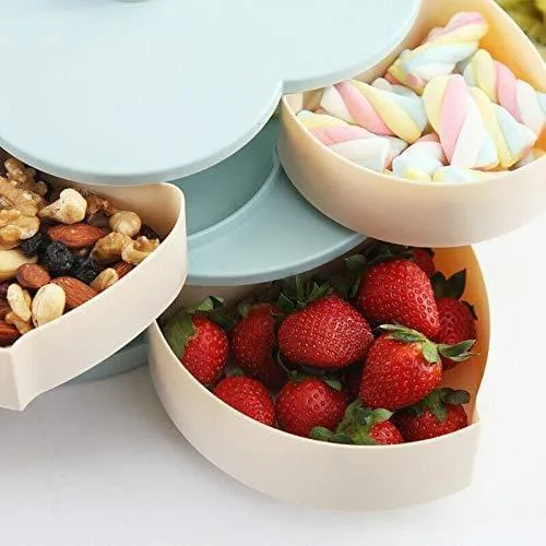 Delisouls Flower Rotating Candy Box, Snack Box