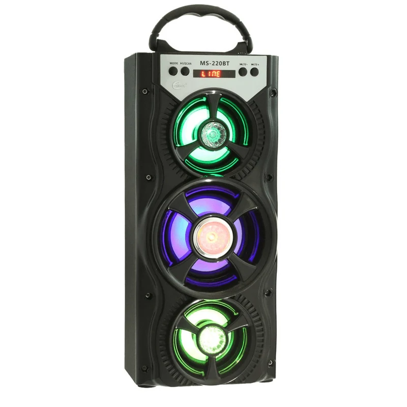 Un Haut-parleur extérieur portable avec rétro-éclairage