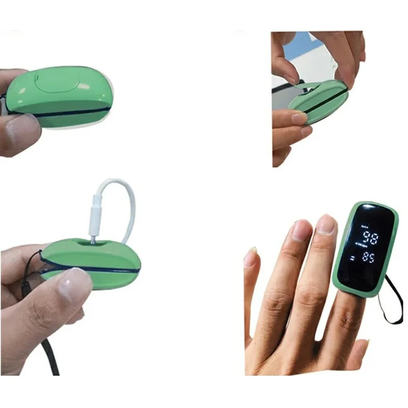 Saturomètre de Doigt / Oxymètre de Pouls Professionnel à Ecran LED Rechargeable via USB