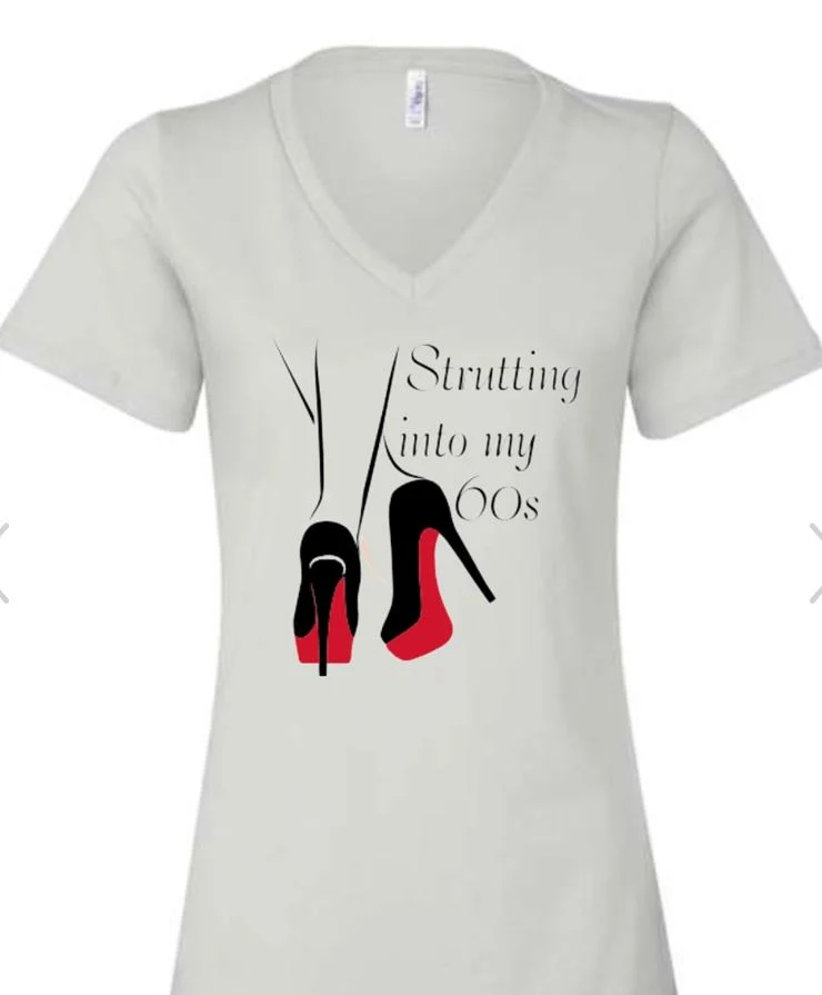 Merch "Strutting Into My 60s" short sleeve T Shirt