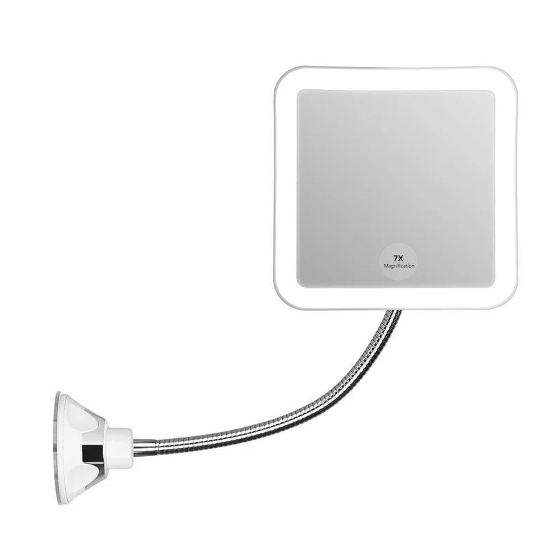 Miroir circulaire flexible 6.8" LED Lighted