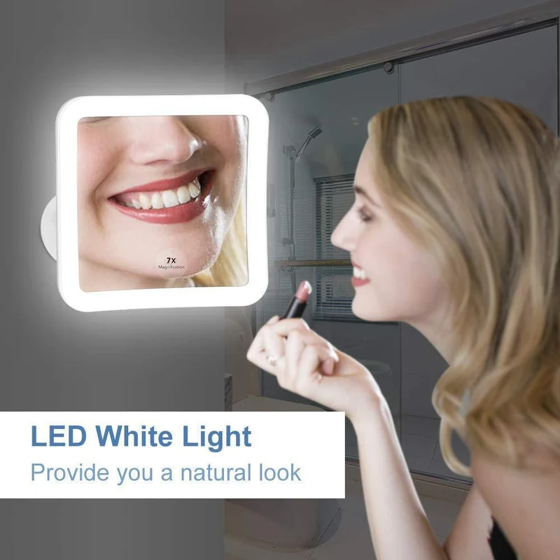 Miroir circulaire flexible 6.8" LED Lighted