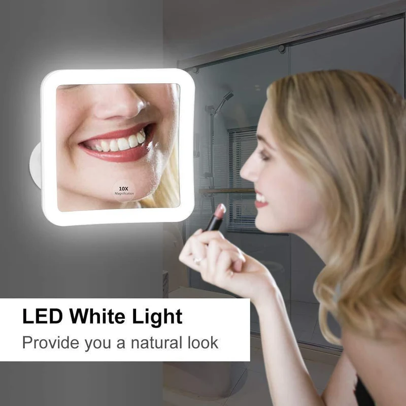 Miroir circulaire flexible 6.8" LED Lighted