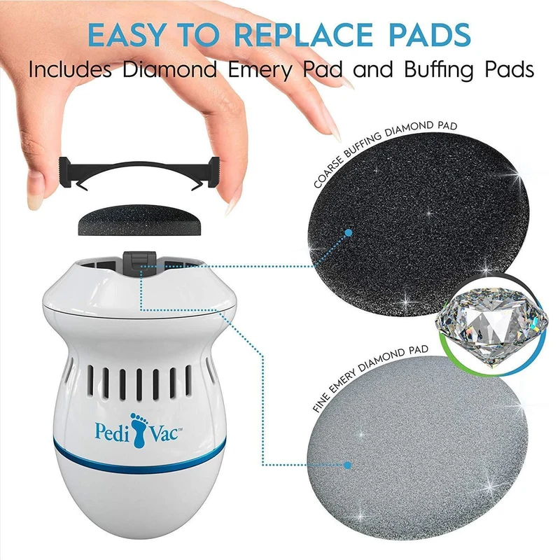 Rechargeable Electric Foot File PediVac