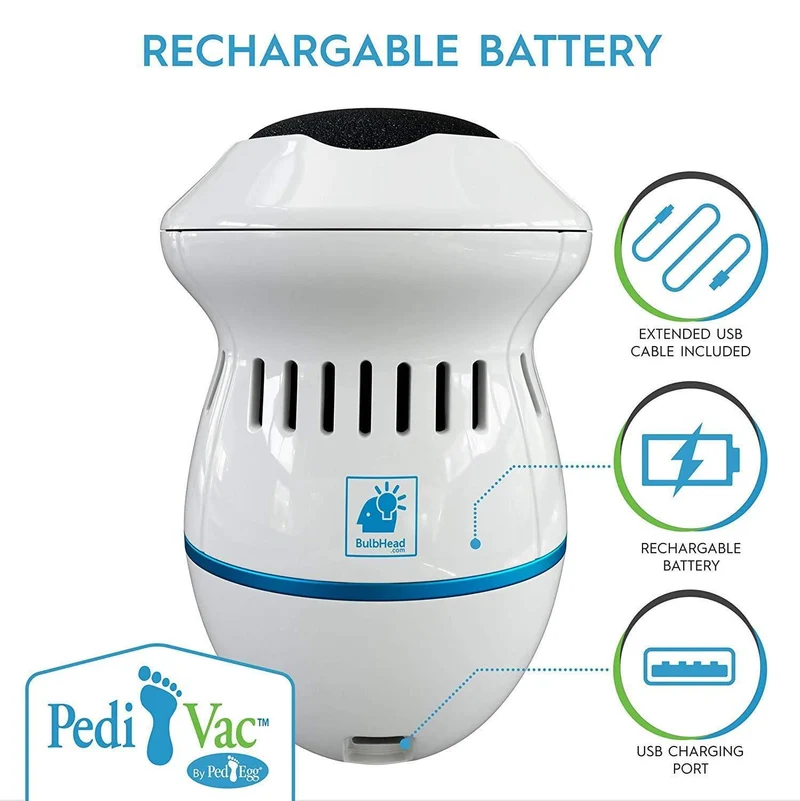 Rechargeable Electric Foot File PediVac