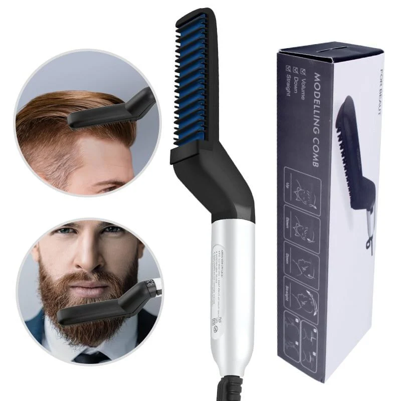 Multifunctional Comb Hair Brush Curling Iron