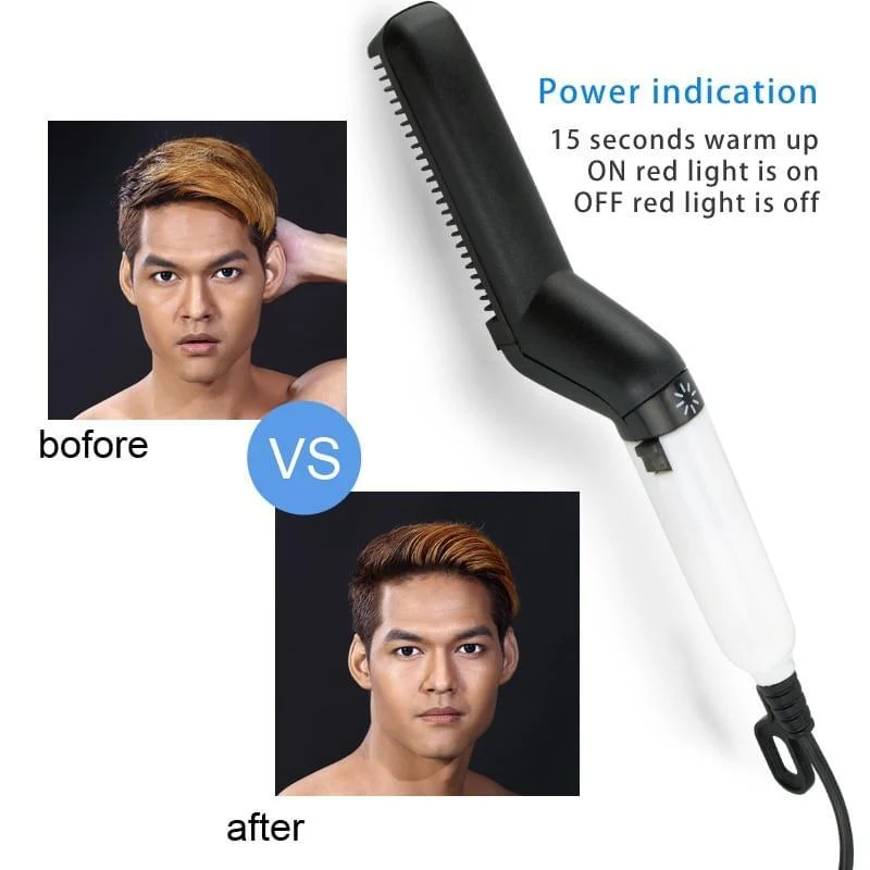 Multifunctional Comb Hair Brush Curling Iron