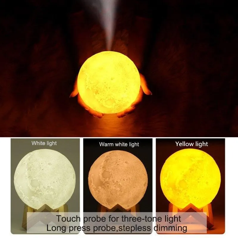 3D Lune Lampe Humidificateur Diffuseur Aroma
