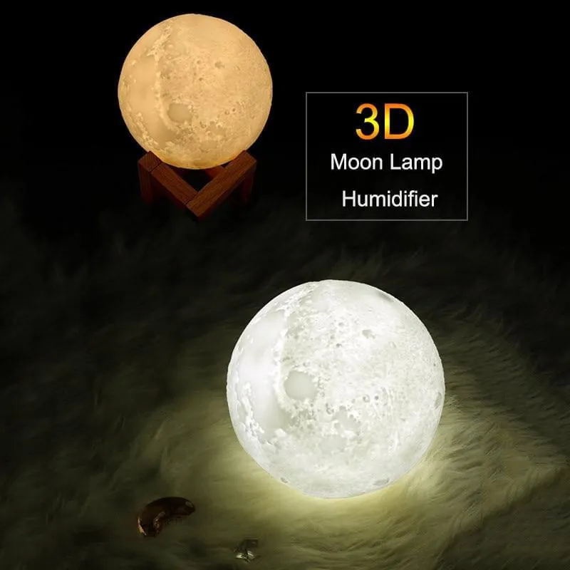 3D Lune Lampe Humidificateur Diffuseur Aroma