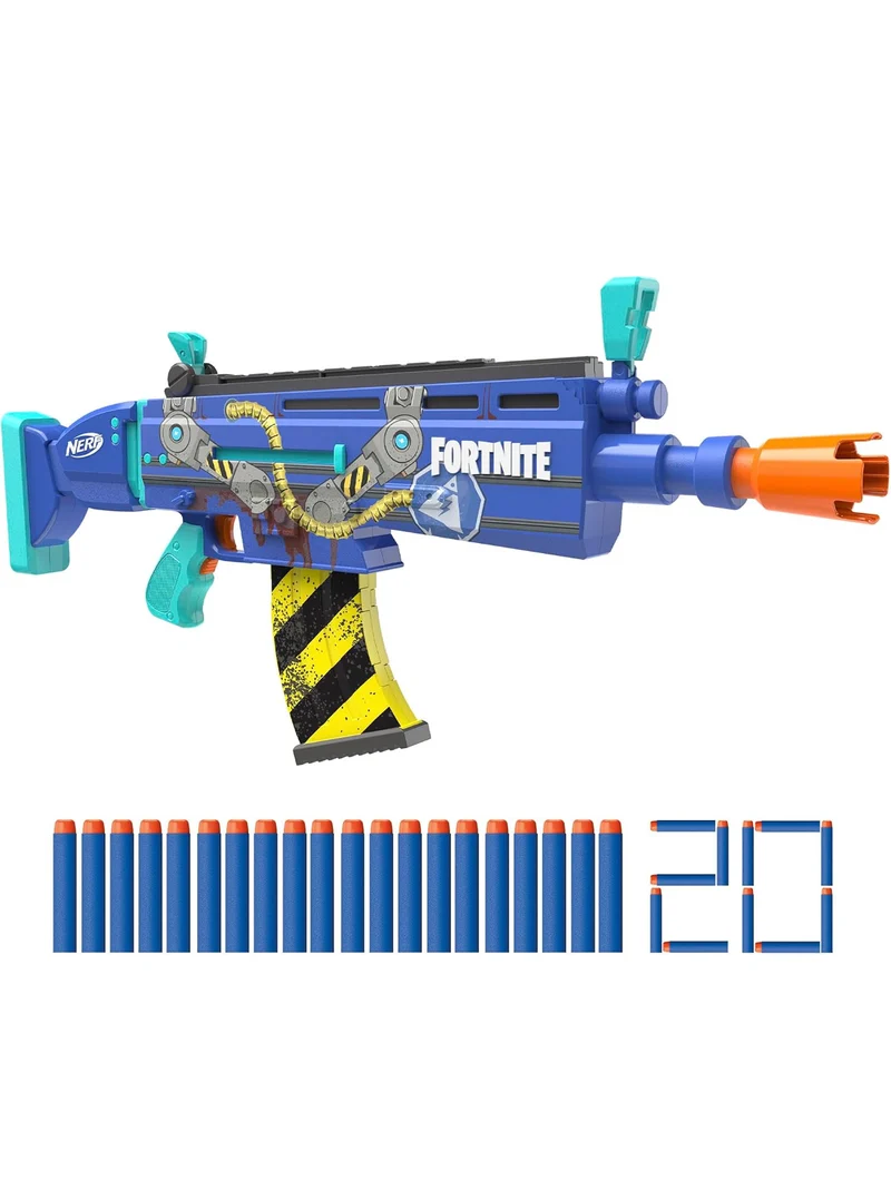 NER FORTNITE AR OG 10-Dart Removable Clip, 20 Nerf Elite Foam Darts, 2 Flip-Up Sights, Gifts For Kids Ages 8+