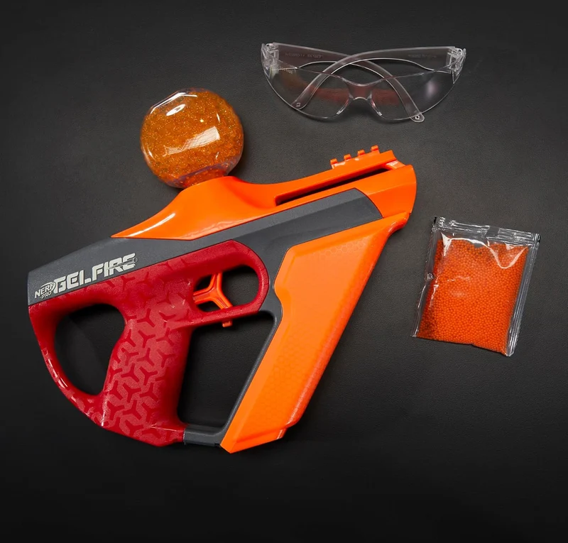 Nerf Pro Gelfire Uproar Full Auto Blaster, 150 FPS, 10,000 Gelfire Rounds, 400 Round Hopper, Eyewear, Ages 14+