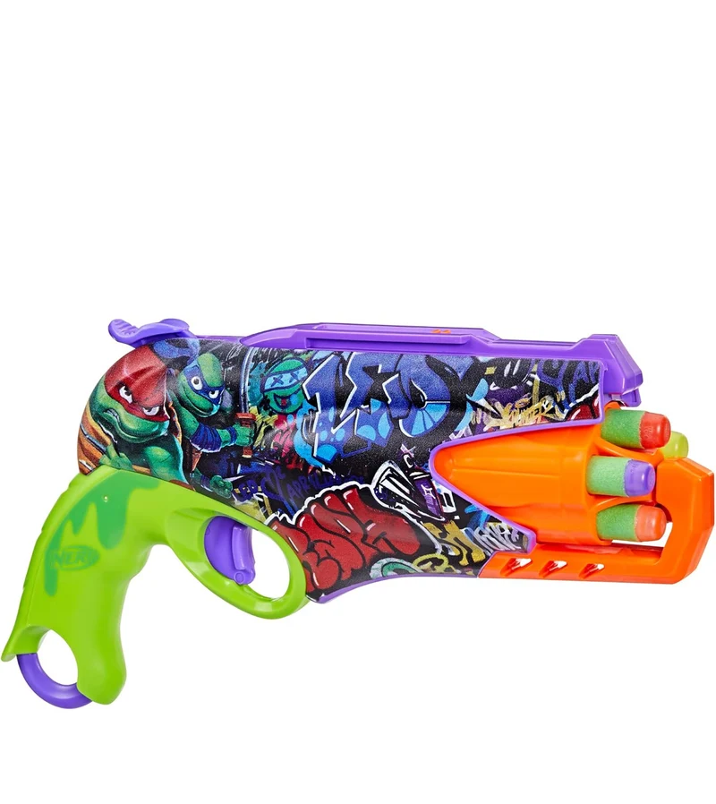 Nerf Teenage Mutant Ninja Turtles Blaster, 10 Elite Darts, Toy Foam Blasters, Ages 8 and Up