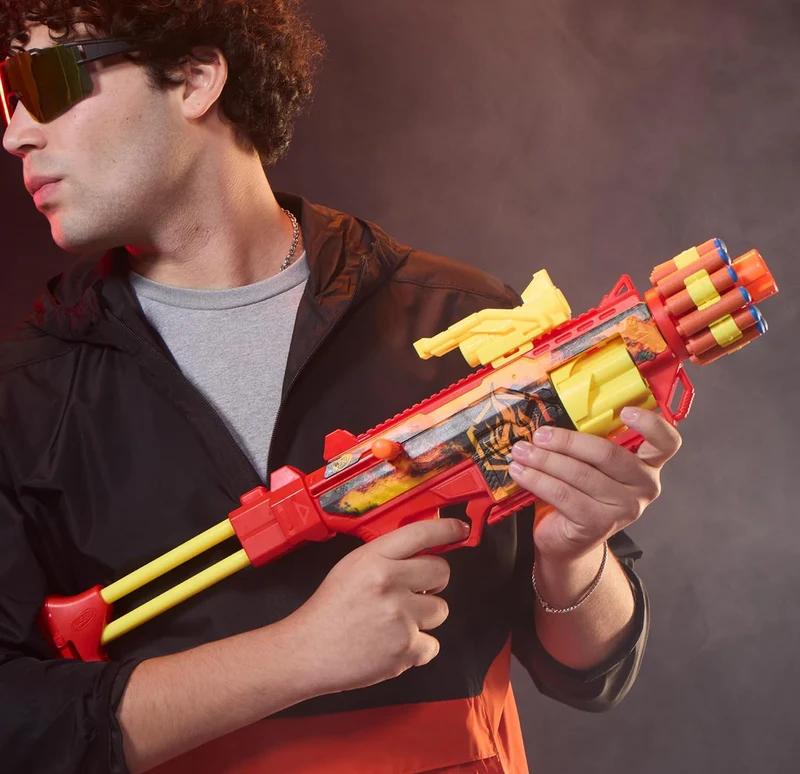 Nerf Loadout FlareFusion Blaster, 3 Interchangeable Attachment Accessories, 18 Nerf N1 Darts, Kids Toys & Gifts, Ages 8+