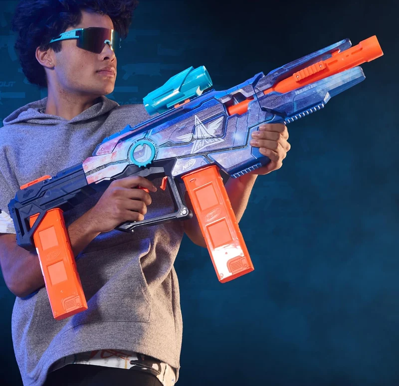 Nerf Loadout Galactic Commander Motorized Blaster, 3 Firing Modes, 3 Attachment Accessories, 48 Nerf N1 Darts, Kids Toys & Gifts, Ages 8+