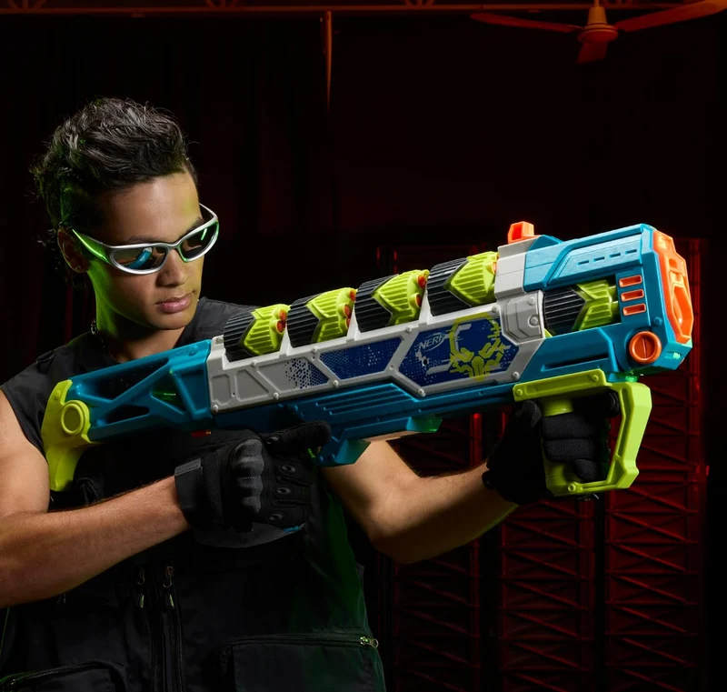 Nerf Rebel Ops Doom Cannon 60 Foam Darts & 5 Supershells, Outdoor Action Play, Ages 8+