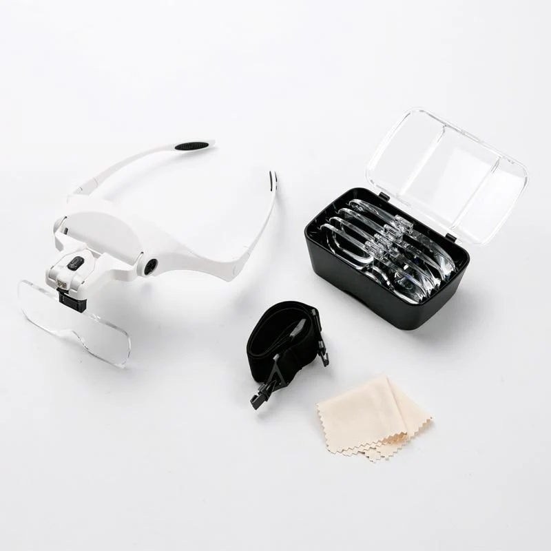 Lunettes loupe de précision avec lampe