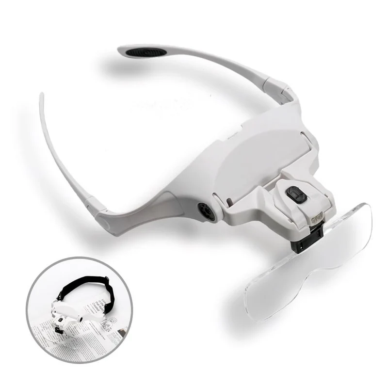 Lunettes loupe de précision avec lampe