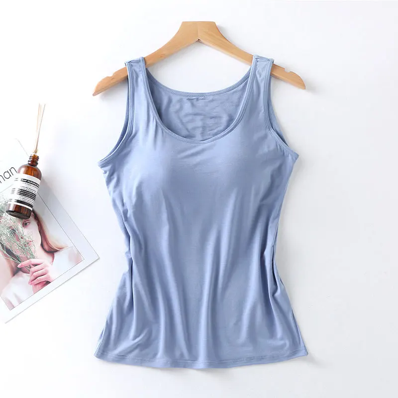 Débardeur Femme avec Soutien-Gorge Intégré - Coupe Ajustée, Confort au Quotidien