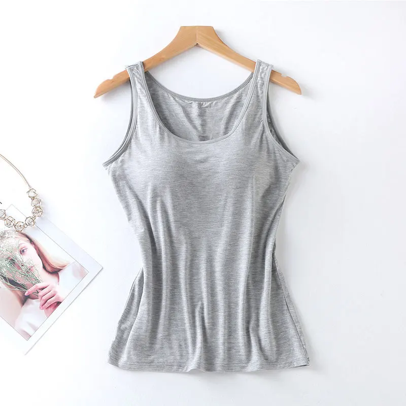 Débardeur Femme avec Soutien-Gorge Intégré - Coupe Ajustée, Confort au Quotidien