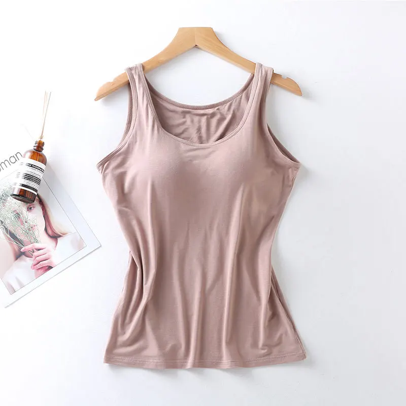 Débardeur Femme avec Soutien-Gorge Intégré - Coupe Ajustée, Confort au Quotidien