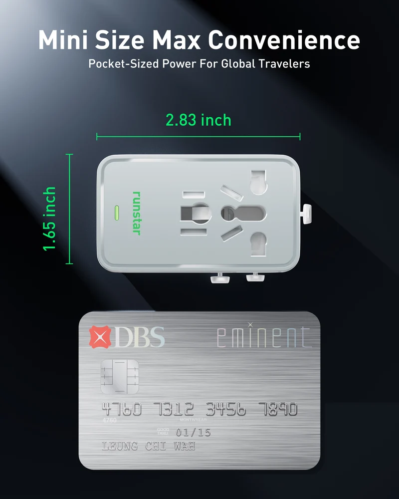 Runstar Travel Plug Adapter
