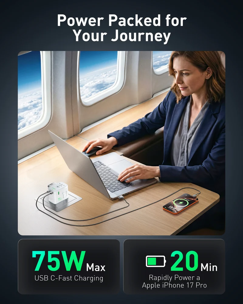 Runstar Travel Plug Adapter