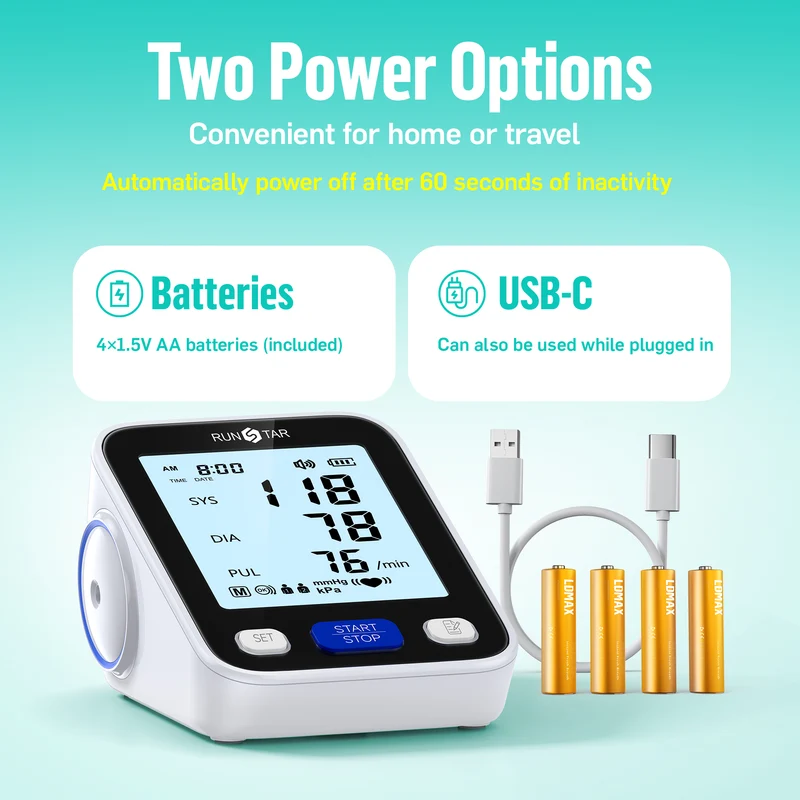 RunStar Upper Arm Blood Pressure Monitor
