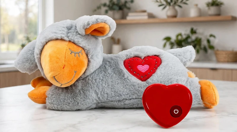 PAWS Heart Beat Plush Toy, Puppy Sleeping Buddy Cuddle,Soothing Plush Toy, Crate Training Puppy