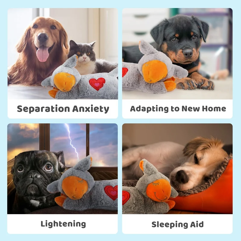PAWS Heart Beat Plush Toy, Puppy Sleeping Buddy Cuddle,Soothing Plush Toy, Crate Training Puppy