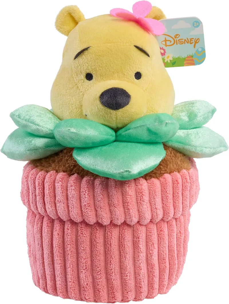 Disney Winnie the Pooh Hello Spring Potted Plant Stuffed Toy | 10.5-inc, Spring or Easter Baskets, for 2+ Years and Older