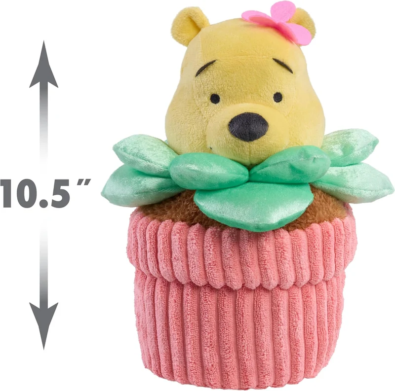 Disney Winnie the Pooh Hello Spring Potted Plant Stuffed Toy | 10.5-inc, Spring or Easter Baskets, for 2+ Years and Older
