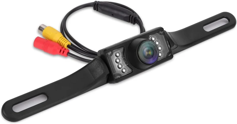 Rear View Backup Parking Reverse Camera, License Plate Mount