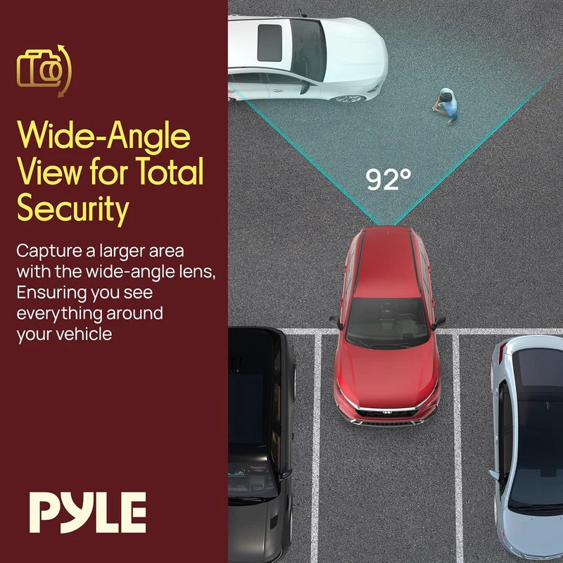 Rear View Backup Parking Reverse Camera, License Plate Mount